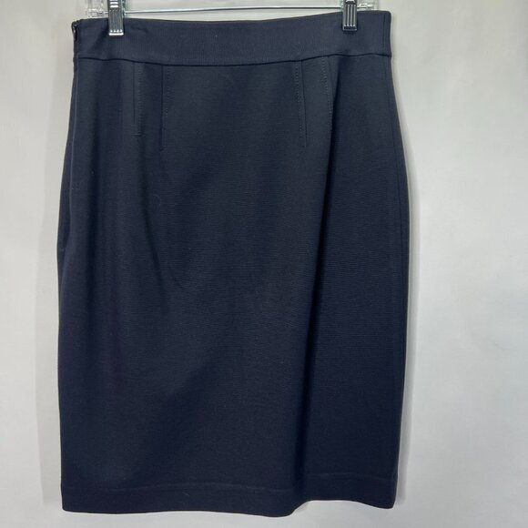 Ann Taylor Pencil Skirt Navyl Blue Stretch Size 6 - Picture 3 of 8